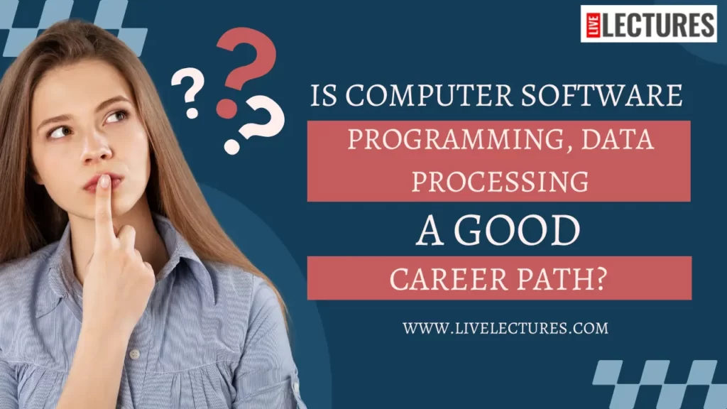 is computer software programming, data processing a good career path